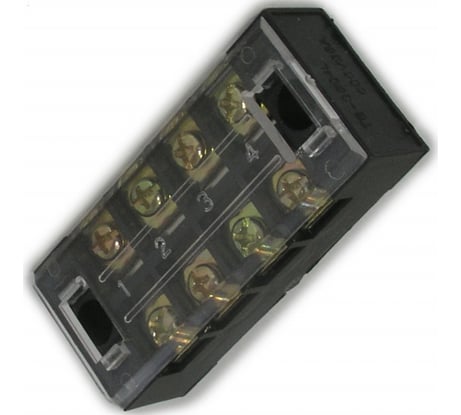 Клеммная винтовая колодка Pro Legend с крышкой, 8 контактов, М4, 35 А, 600 В, 8 AWG, 10 мм2 PL3841