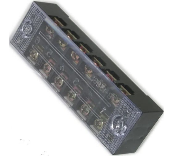 Клеммная винтовая колодка Pro Legend с крышкой, 12 контактов, М4, 35 А, 600 В, 8 AWG, 10 мм2 PL3842