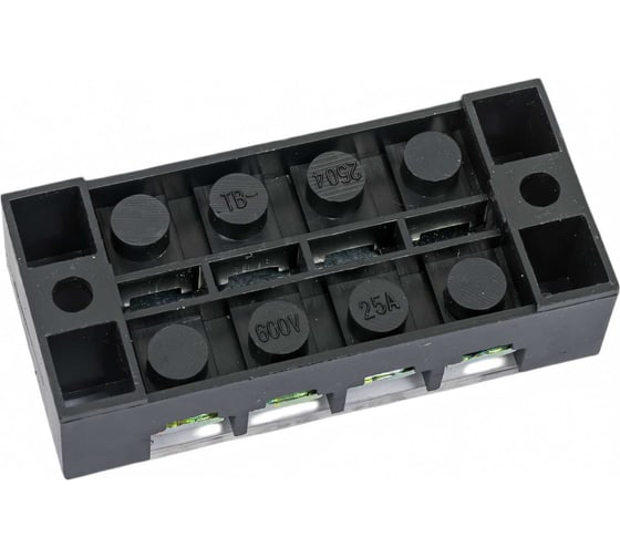 Клеммная винтовая колодка Pro Legend с крышкой, 8 контактов, М4, 25 А, 600 В, 10 AWG, 6 мм2 PL3836