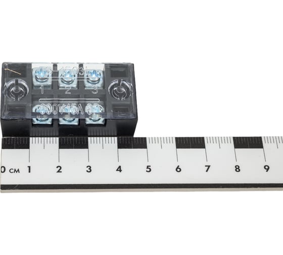 Клеммная винтовая колодка Pro Legend с крышкой, 6 контактов, М3, 15 А, 600 В, 14 AWG, 2 мм2 PL3831