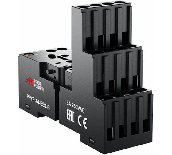 Колодка для реле Prompower серии pmy4, винтовые клеммы, ppyf-14-ess-b PPYF14ESSB