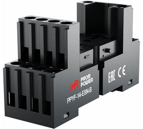 Колодка для реле Prompower серии pmy4, винтовые клеммы, ppyf-14-esn-b PPYF14ESNB