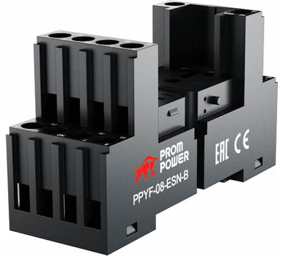 Колодка для реле Prompower серии pmy2, винтовые клеммы, ppyf-08-esn-b PPYF08ESNB