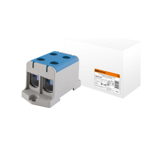 Вводная силовая клемма TDM ELECTRIC КВС 4 ввода, 6-50 кв. мм, синяя SQ0833-0102