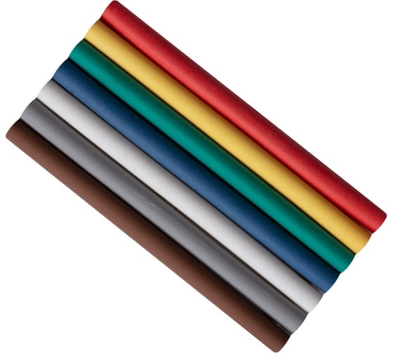 Набор термоусаживаемых клеевых трубок TDM ELECTRIC ТТкНГ(3:1) "Полицвет 6,4/2,0 " SQ0548-2205 1