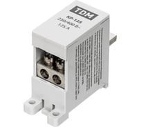 Распределительная клемма на din-рейку TDM ELECTRIC КР-125 1П 125А (2x16 кв. мм) SQ0823-0114