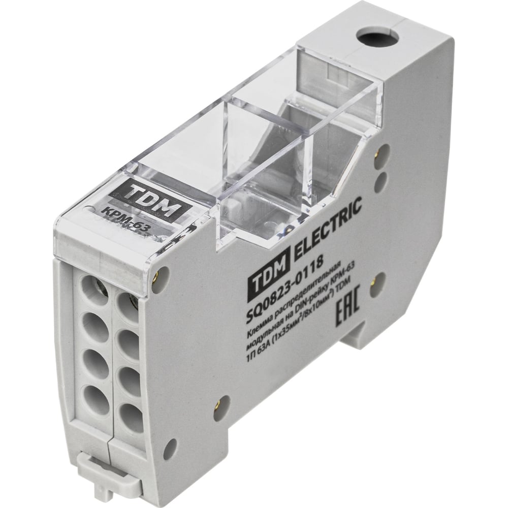 Распределительная модульная клемма на din-рейку TDM КРМ-63 1п 63а (1x35 ...