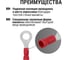 Наконечник кольцевой изолированный TDM ELECTRIC НКИ с легким вводом проводника 1,5-6 100 шт SQ0502-0203 5