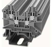 Клемма на дин-рейку DEGSON 2.5 кв.мм, винтовая, серая 100 шт DC2.5-QU-01P-11-00Z(H)