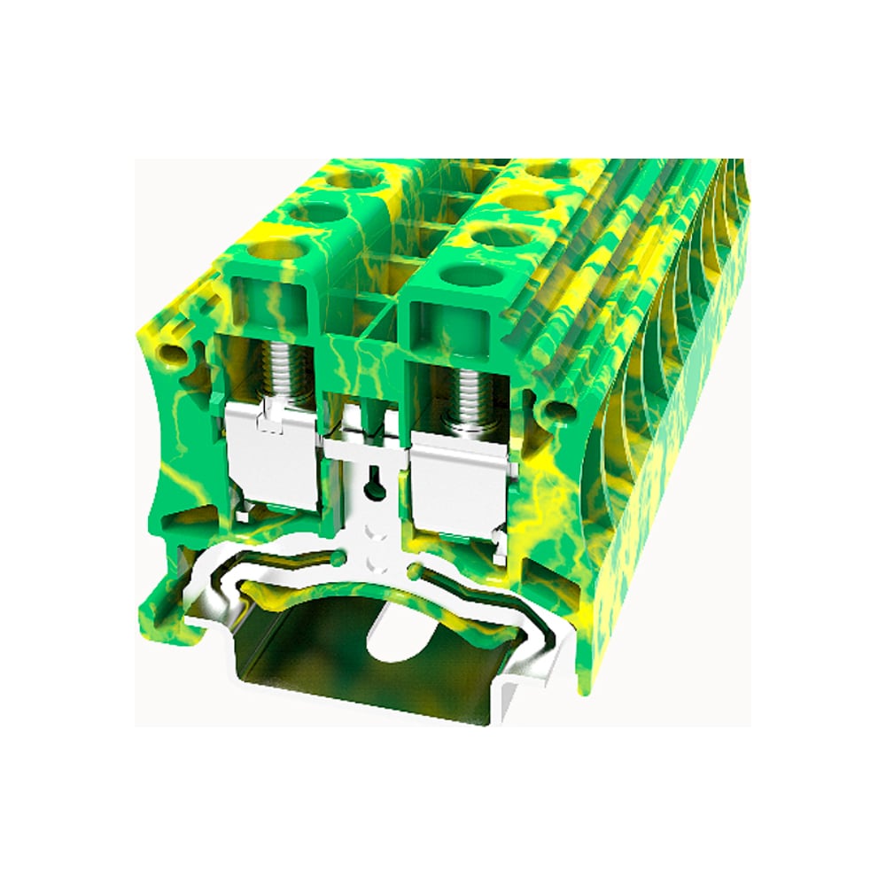 Клемма на дин-рейку DEGSON 10 кв.мм, винтовая, синяя 50 шт DC10-01P-12 ...