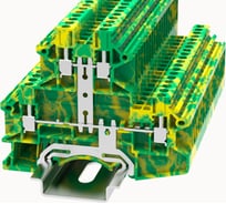 Клемма на дин-рейку Degson 2.5 мм² винтовая земля 20 шт DCKKB2.5-PE-01P-1C-00Z(H)