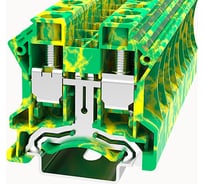 Клемма на дин-рейку DEGSON 16 кв.мм, винтовая, земля 50 шт DC16-PE-01P-1C-00Z(H)