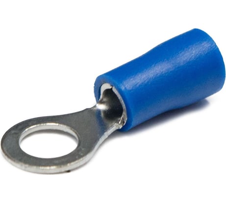 Кольцевой изолированный наконечник Engard НКИ 1,5-2,5 отверстие под м8, цвет синий (1 пакет/100 шт.) NKI-2,5-8-B