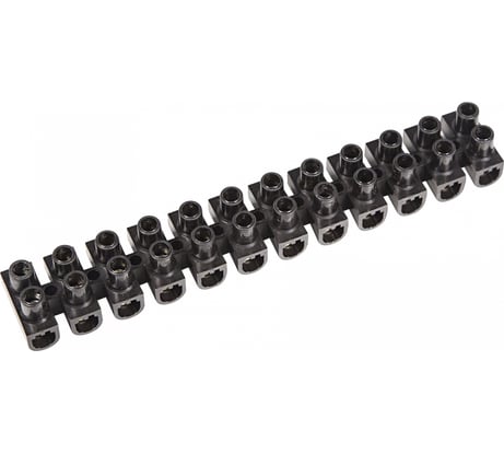 Клеммная винтовая колодка REXANT KВ-14 6-14, ток 20A, полипропилен черный ЗВИ 07-5014-2