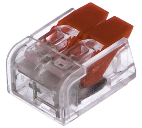 Универсальная компактная клемма REXANT СМК 221-412, 2-проводная до 4,0 мм2, 50 шт. 07-5202