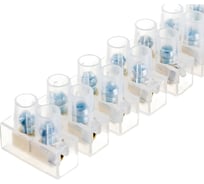 Клеммная винтовая колодка REXANT KВ- 6 2,5-6, ток 6A, пoлиэтилен белый ЗВИ 07-5006