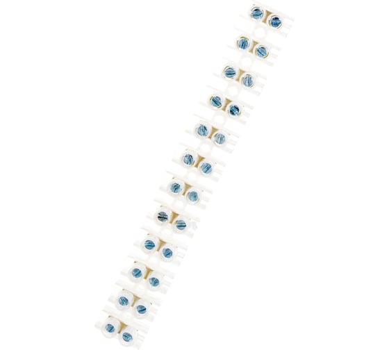 Клеммная винтовая колодка REXANT KВ- 6 2,5-6, ток 6A, пoлиэтилен белый ЗВИ 07-5006