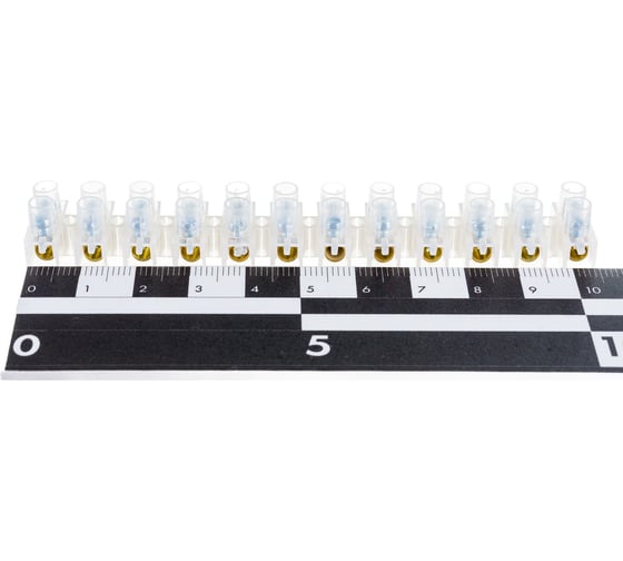 Клеммная винтовая колодка REXANT KВ- 6 2,5-6, ток 6A, пoлиэтилен белый ЗВИ 07-5006