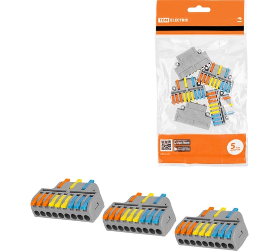 Разветвительная клемма TDM ELECTRIC СКР-439 (4 мм2) (5 шт/упак) SQ0527-0316