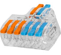 Разветвительная клемма TDM ELECTRIC СКР-626 в прозрачном корпусе (4 мм2) (5 шт/упак) SQ0527-0414