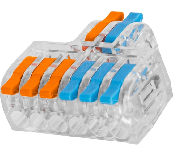 Разветвительная клемма TDM ELECTRIC СКР-626 в прозрачном корпусе (4 мм2) (5 шт/упак) SQ0527-0414 1