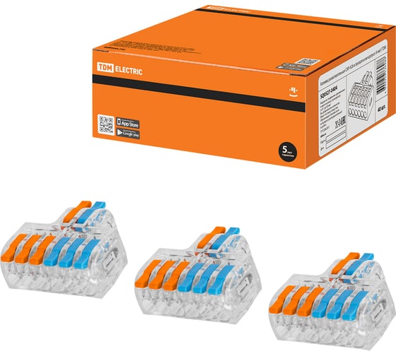 Разветвительная клемма TDM ELECTRIC СКР-626 в прозрачном корпусе (4 мм2) SQ0527-0404 1