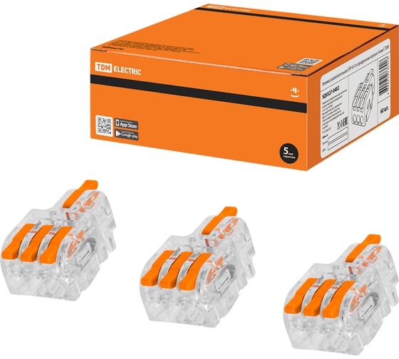 Разветвительная клемма TDM ELECTRIC СКР-613 в прозрачном корпусе (4 мм2) SQ0527-0402