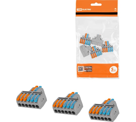 Разветвительная клемма TDM ELECTRIC СКР-426 (4 мм2) (5 шт/упак) SQ0527-0314 1
