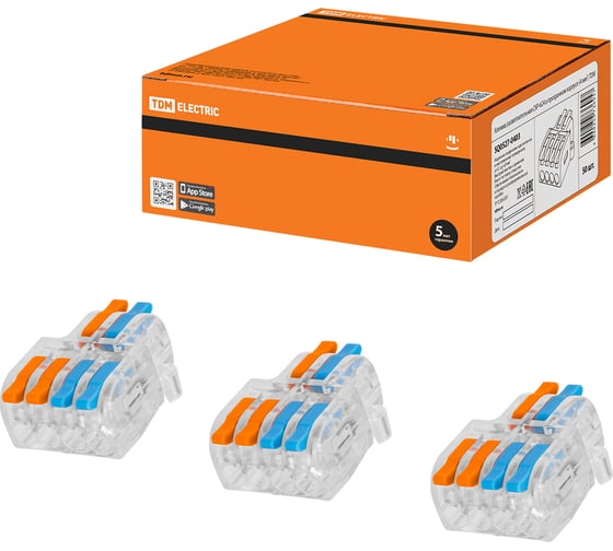 Разветвительная клемма TDM ELECTRIC СКР-624 в прозрачном корпусе (4 мм2) SQ0527-0403