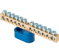 Нулевая шина EKF 63.12 1-н изолятор стойка латунь sn0-63-12-1