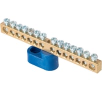 Нулевая шина EKF 63.14 1-н изолятор стойка латунь sn0-63-14-1