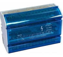 Нулевая шина в корпусе на DIN-рейку Рувинил 4x15 ШНК-4х15-дин