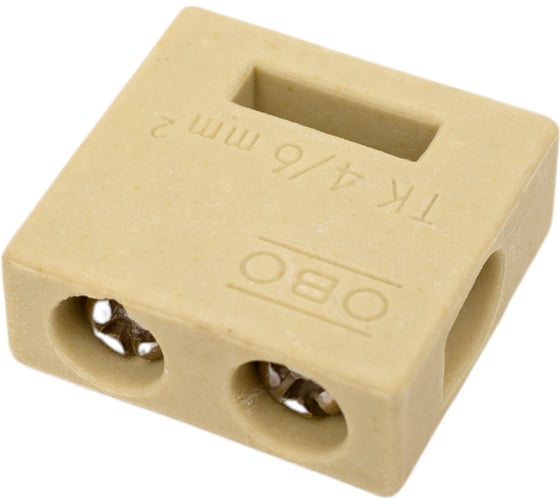 Клемма OBO Bettermann керамическая, огнестойкая, TK 04, 05-04 мм2 5 шт 7205700 1