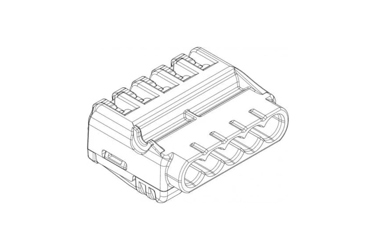 Клемма OBO Bettermann OBO универсальная, c зажимом 5x2,5 мм2, (222-415 ...