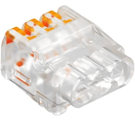 Клемма OBO Bettermann OBO универсальная, c зажимом 3x2,5 мм2, (222-413) (75 штук/упаковка) 2054454