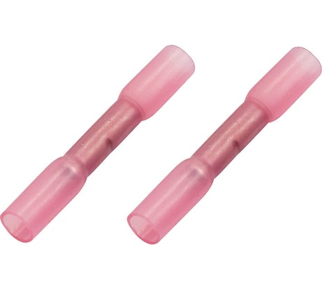 Соединительная изолированная гильза REXANT термоусаживаемая l-37 мм 0.5-1 мм2 (гси-т 1.0/гси-т 0,5-1,0) красная, в упаковка. 10 штука 06-0430-A