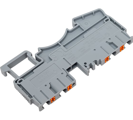 Клемма на дин-рейку Degson, 2.5 кв.мм, push-in, серая, 50 штук DS2.5-QU-01P-11-00Z(H)