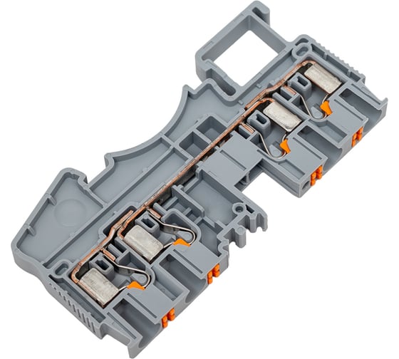 Клемма на дин-рейку Degson, 2.5 кв.мм, push-in, серая, 50 штук DS2.5-QU-01P-11-00Z(H)
