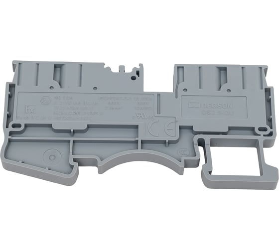 Клемма на дин-рейку Degson, 2.5 кв.мм, push-in, серая, 50 штук DS2.5-QU-01P-11-00Z(H)