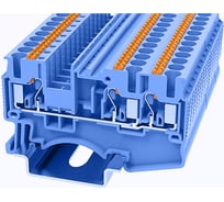 Клемма на дин-рейку Degson, 2.5 кв.мм, push-in, синяя, 100 штук DS2.5-TW-01P-12-00Z(H)