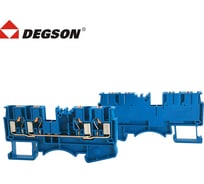 Клемма на дин-рейку Degson, 2.5 кв.мм, push-in, синяя, 50 штук DS2.5-QU-01P-12-00Z(H)