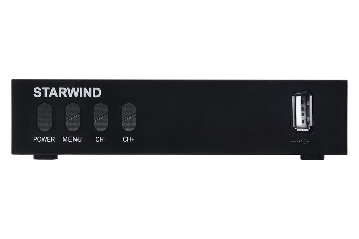 Ресивер Starwind DVB-T2 CT-220 черный 1115186 - выгодная цена, отзывы ...