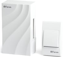 Проводной звонок с кнопкой FERON db-102 электромеханический слоновая кость 230v, 48806