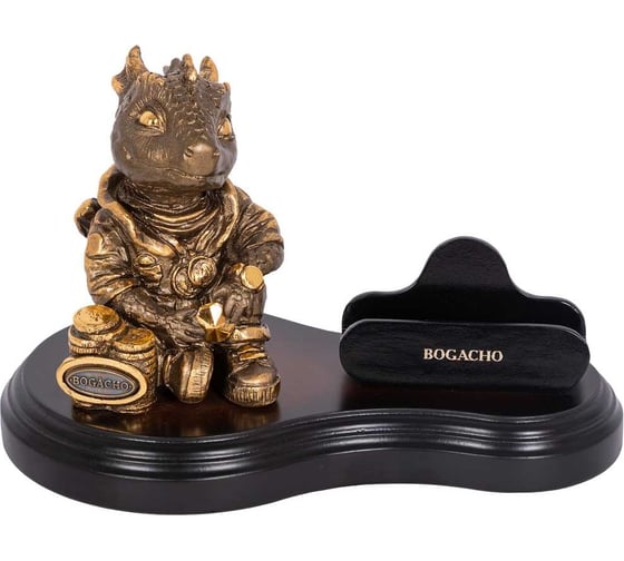 Подставка под телефон BOGACHO дракон Раймонд 23701/каштановый