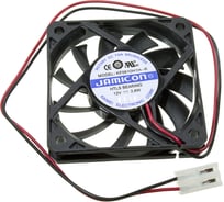 Вентилятор JAMICON KF0610H1H--R с 2 контактным разъемом MOLEX 5239-2(PHU-2) (60x60x10) CFM21.23/dBA36 С00040279