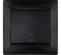 Звонковая кнопка TDM ELECTRIC 6А, графит, Лама SQ1815-0608