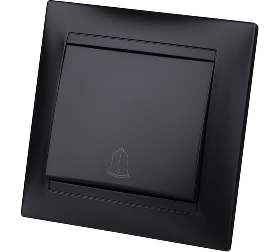 Звонковая кнопка TDM ELECTRIC 6А, графит, Лама SQ1815-0608