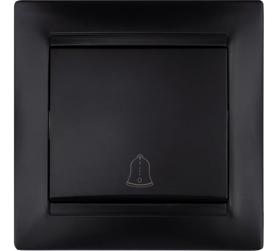 Звонковая кнопка TDM ELECTRIC 6А, графит, Лама SQ1815-0608