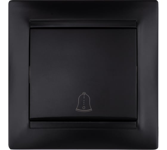 Звонковая кнопка TDM ELECTRIC 6А, графит, Лама SQ1815-0608