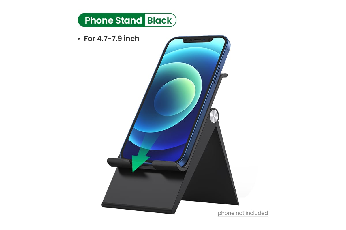 Регулируемая подставка Ugreen lp247 djustable portable stand для телефонов  и планшетов, цвет: черный 80903 - выгодная цена, отзывы, характеристики,  фото - купить в Москве и РФ